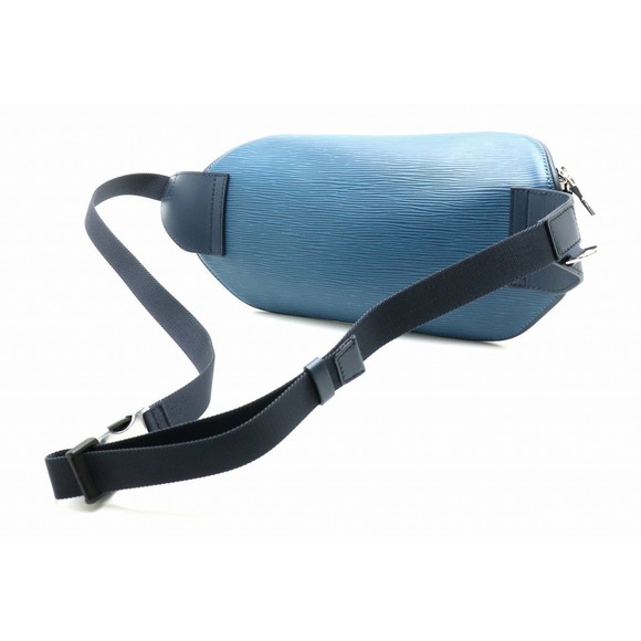 Epi Leather Bum Waist Body Shoulder Blue Azur - Picture 2 of 8